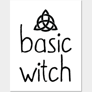 Basic Witch  - Black Posters and Art